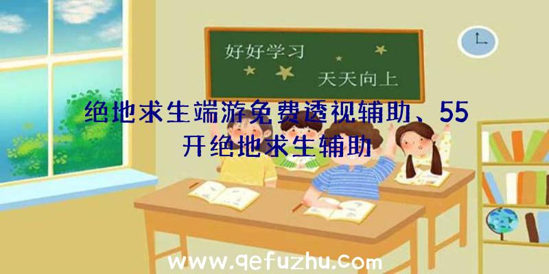 绝地求生端游免费透视辅助、55开绝地求生辅助