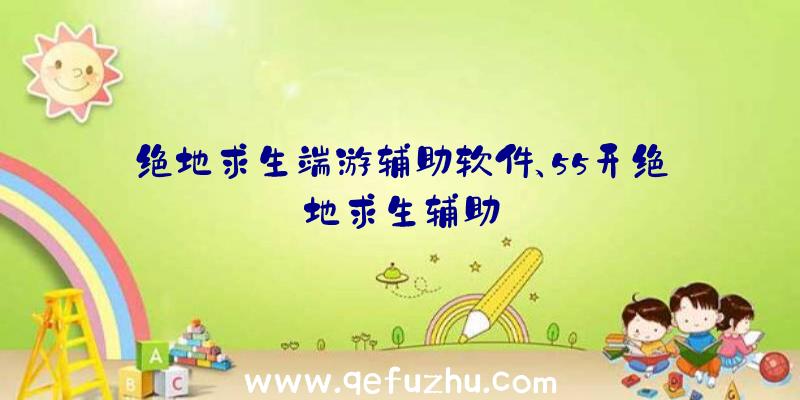 绝地求生端游辅助软件、55开绝地求生辅助