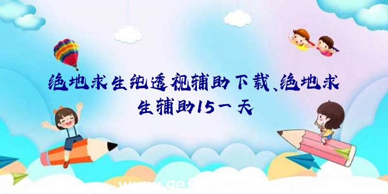 绝地求生纯透视辅助下载、绝地求生辅助15一天