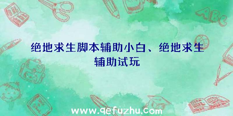 绝地求生脚本辅助小白、绝地求生辅助试玩