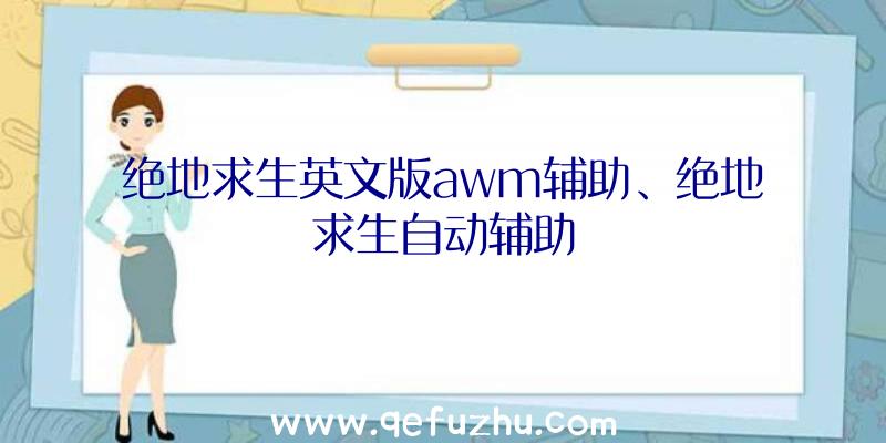 绝地求生英文版awm辅助、绝地求生自动辅助