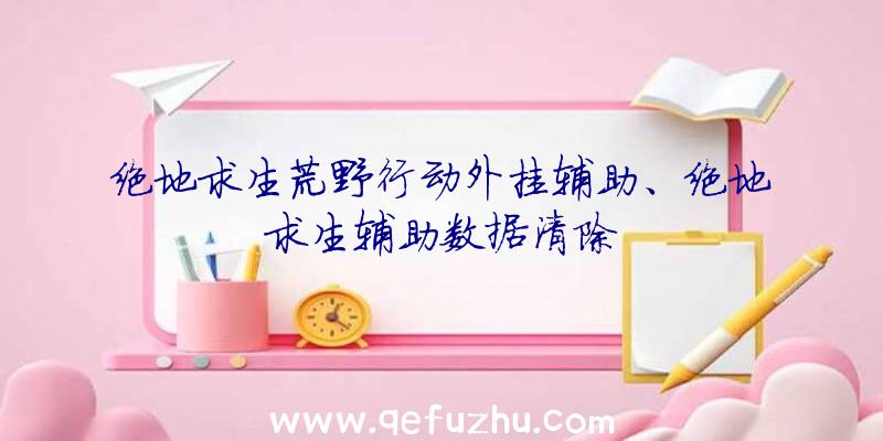 绝地求生荒野行动外挂辅助、绝地求生辅助数据清除