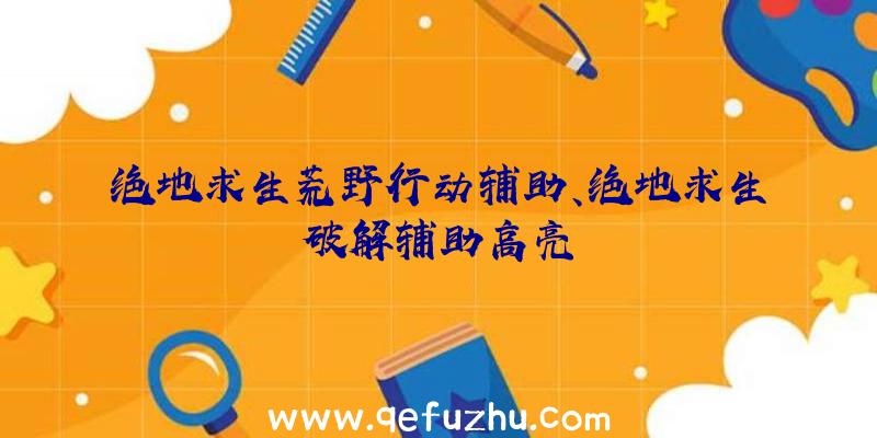 绝地求生荒野行动辅助、绝地求生破解辅助高亮