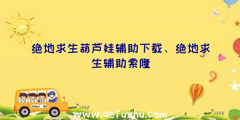 绝地求生葫芦娃辅助下载、绝地求生辅助索隆