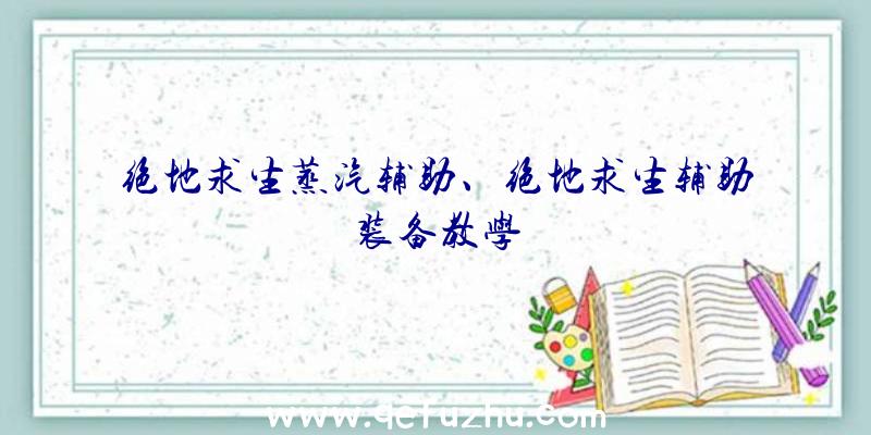 绝地求生蒸汽辅助、绝地求生辅助装备教学