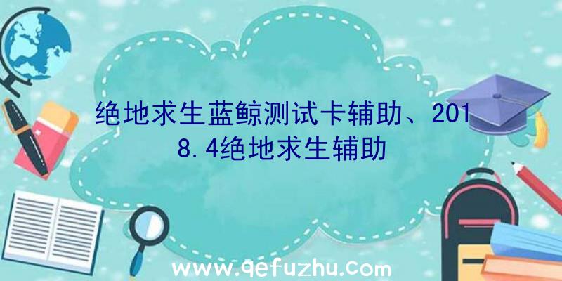 绝地求生蓝鲸测试卡辅助、2018.4绝地求生辅助