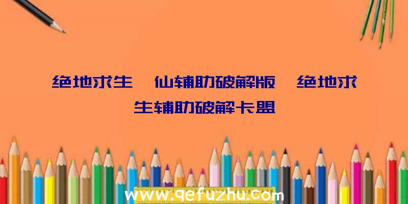 绝地求生诛仙辅助破解版、绝地求生辅助破解卡盟