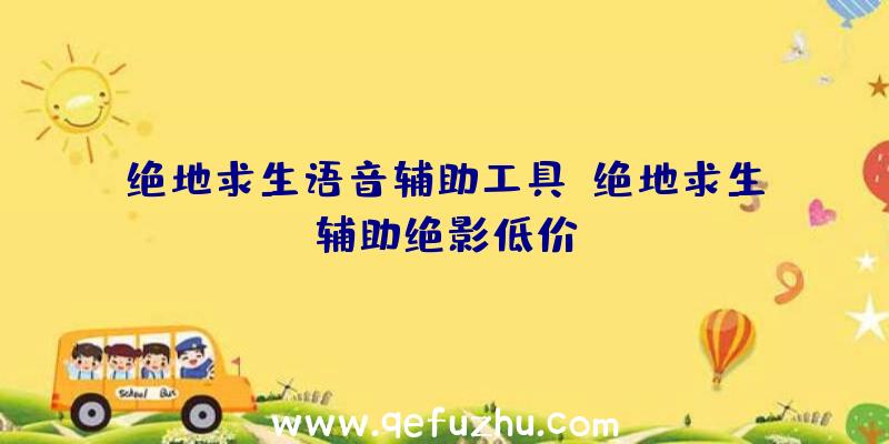 绝地求生语音辅助工具、绝地求生辅助绝影低价