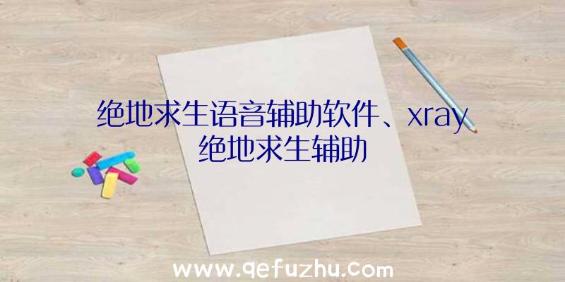 绝地求生语音辅助软件、xray绝地求生辅助