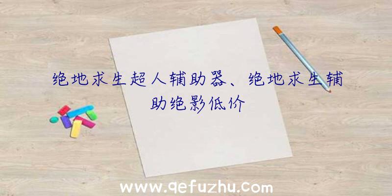 绝地求生超人辅助器、绝地求生辅助绝影低价