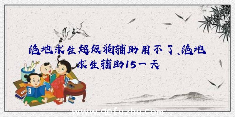 绝地求生超级狗辅助用不了、绝地求生辅助15一天