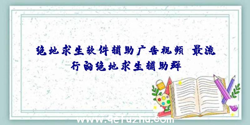 绝地求生软件辅助广告视频、最流行的绝地求生辅助群