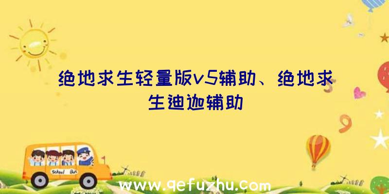 绝地求生轻量版v5辅助、绝地求生迪迦辅助