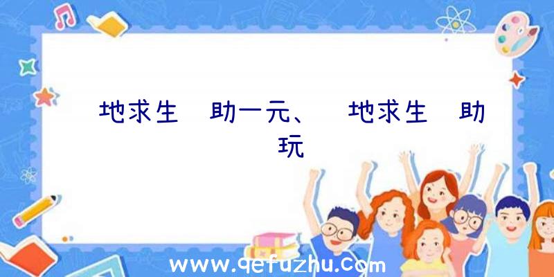 绝地求生辅助一元、绝地求生辅助试玩