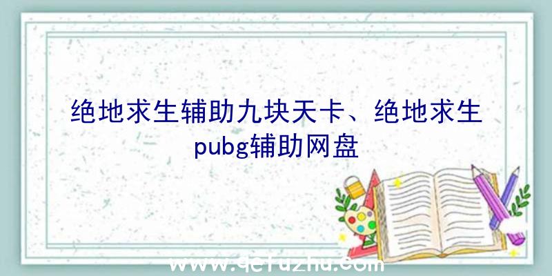 绝地求生辅助九块天卡、绝地求生pubg辅助网盘