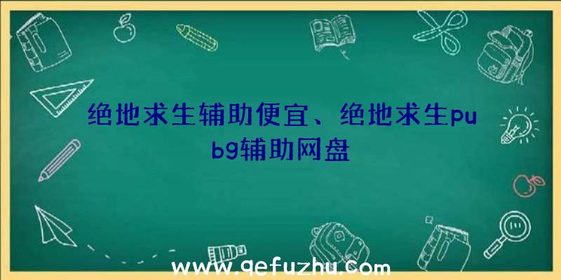 绝地求生辅助便宜、绝地求生pubg辅助网盘