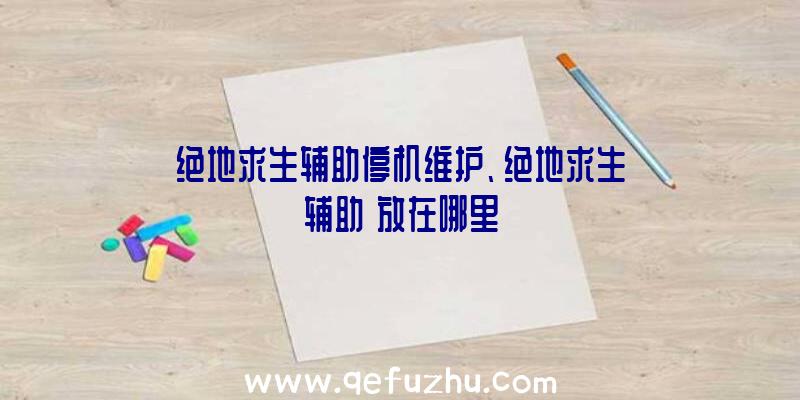 绝地求生辅助停机维护、绝地求生辅助