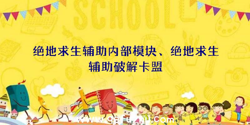 绝地求生辅助内部模块、绝地求生辅助破解卡盟