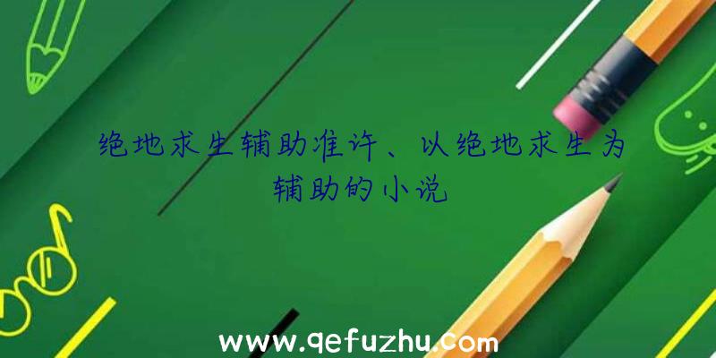 绝地求生辅助准许、以绝地求生为辅助的小说