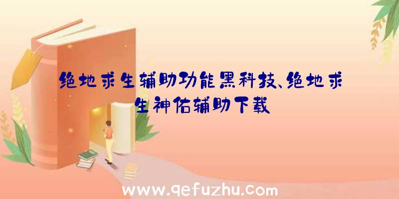 绝地求生辅助功能黑科技、绝地求生神佑辅助下载