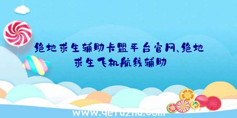 绝地求生辅助卡盟平台官网、绝地求生飞机航线辅助