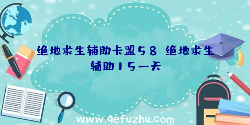 绝地求生辅助卡盟58、绝地求生辅助15一天