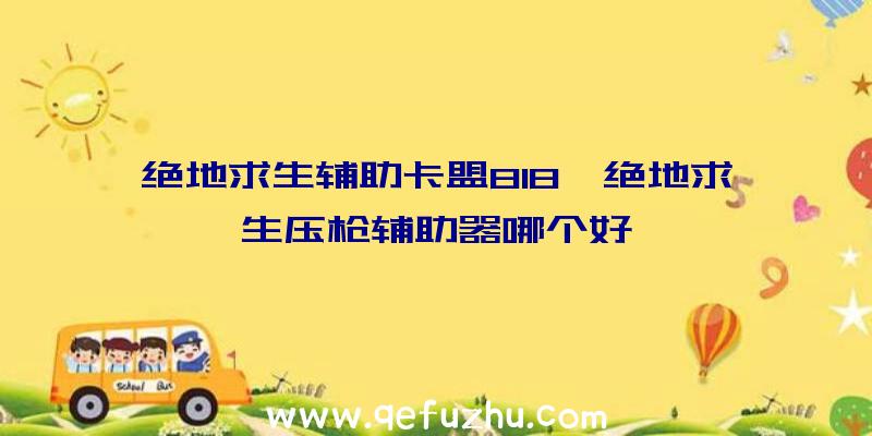 绝地求生辅助卡盟818、绝地求生压枪辅助器哪个好