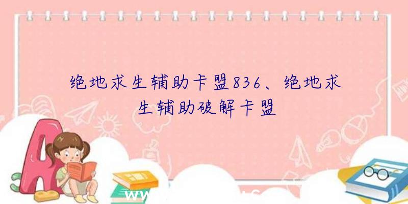 绝地求生辅助卡盟836、绝地求生辅助破解卡盟