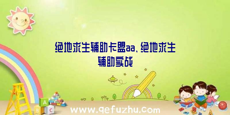 绝地求生辅助卡盟aa、绝地求生辅助实战