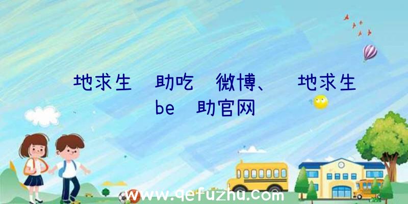 绝地求生辅助吃鸡微博、绝地求生be辅助官网