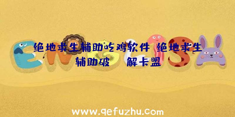 绝地求生辅助吃鸡软件、绝地求生辅助破解卡盟