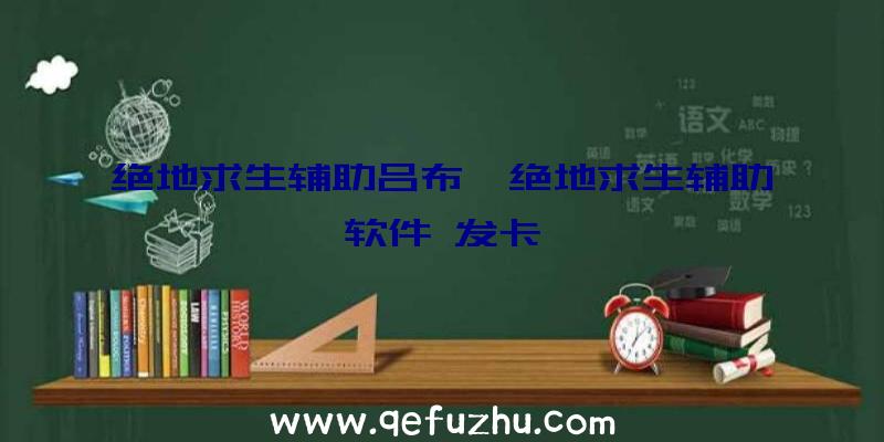 绝地求生辅助吕布、绝地求生辅助软件