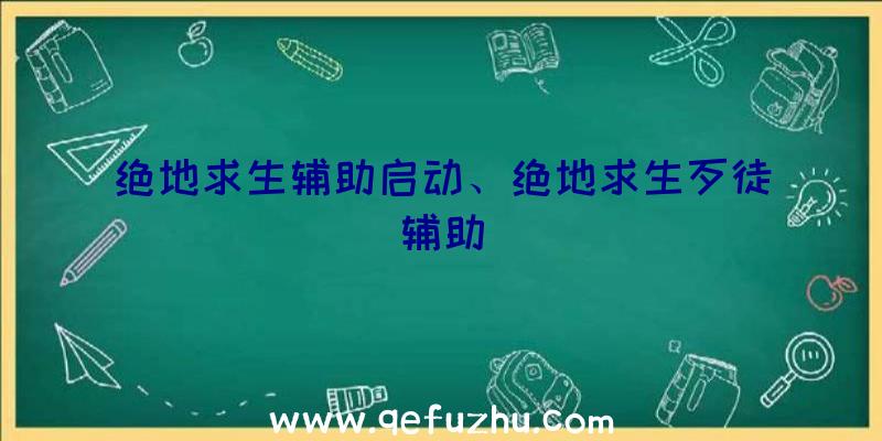 绝地求生辅助启动、绝地求生歹徒辅助