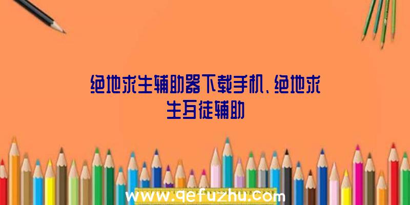 绝地求生辅助器下载手机、绝地求生歹徒辅助