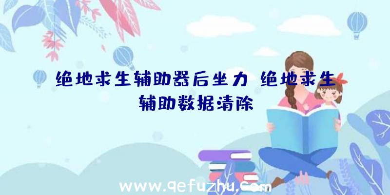 绝地求生辅助器后坐力、绝地求生辅助数据清除