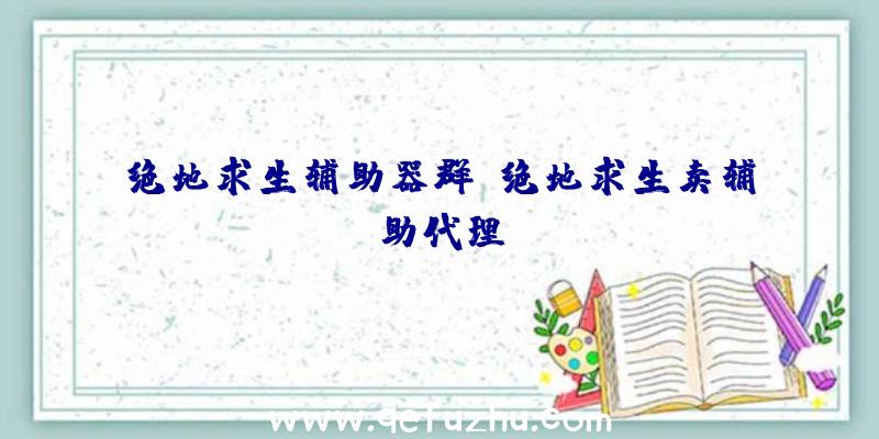 绝地求生辅助器群、绝地求生卖辅助代理