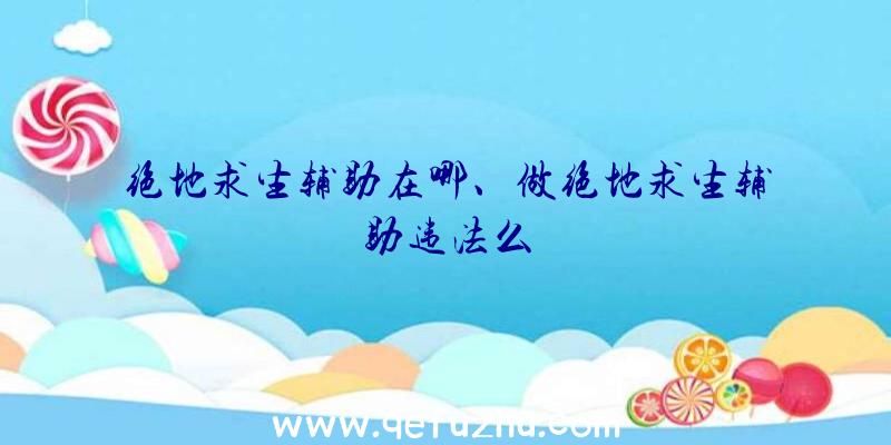 绝地求生辅助在哪、做绝地求生辅助违法么