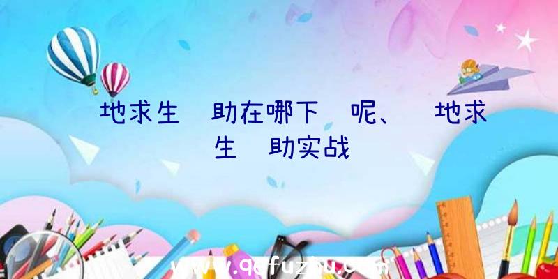 绝地求生辅助在哪下载呢、绝地求生辅助实战