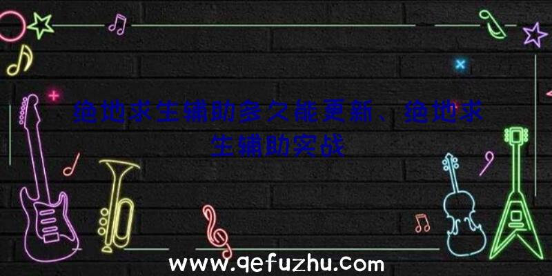 绝地求生辅助多久能更新、绝地求生辅助实战