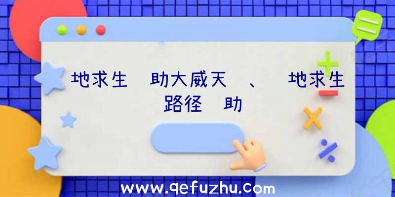 绝地求生辅助大威天龙、绝地求生