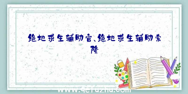 绝地求生辅助官、绝地求生辅助索隆