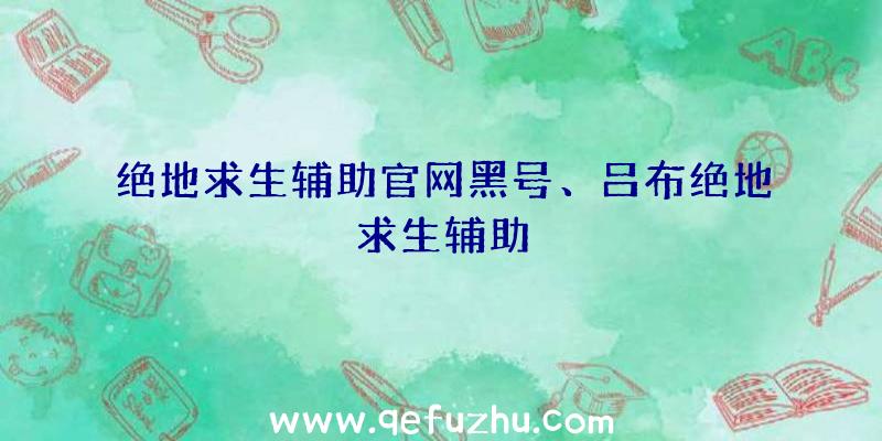 绝地求生辅助官网黑号、吕布绝地求生辅助