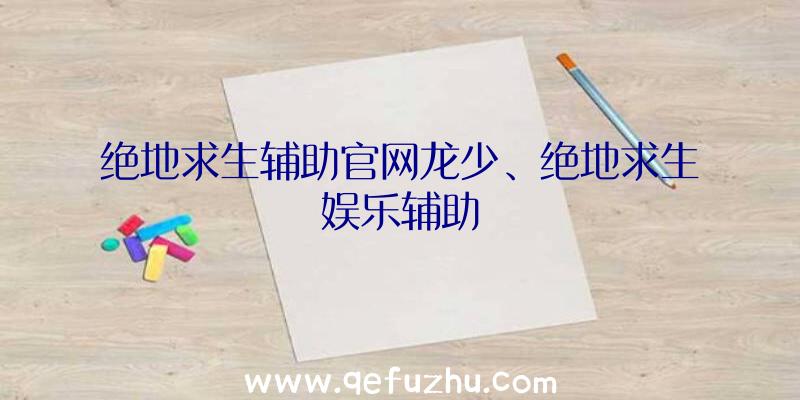 绝地求生辅助官网龙少、绝地求生娱乐辅助