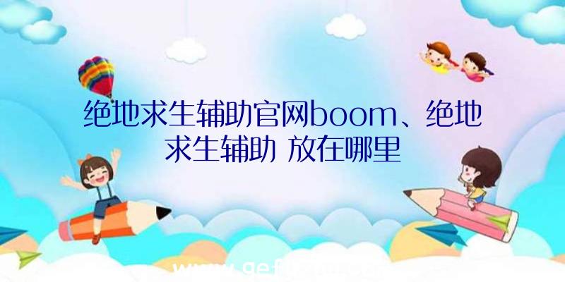 绝地求生辅助官网boom、绝地求生辅助