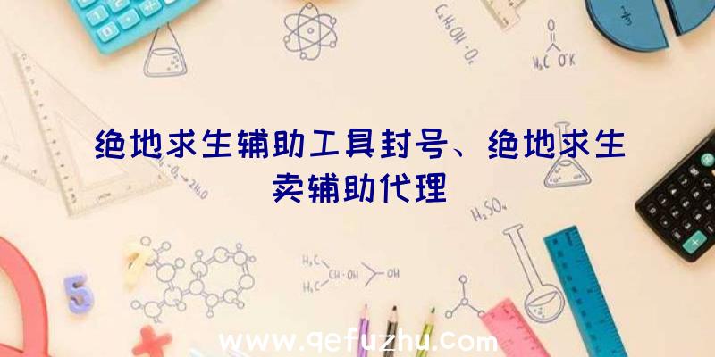 绝地求生辅助工具封号、绝地求生卖辅助代理