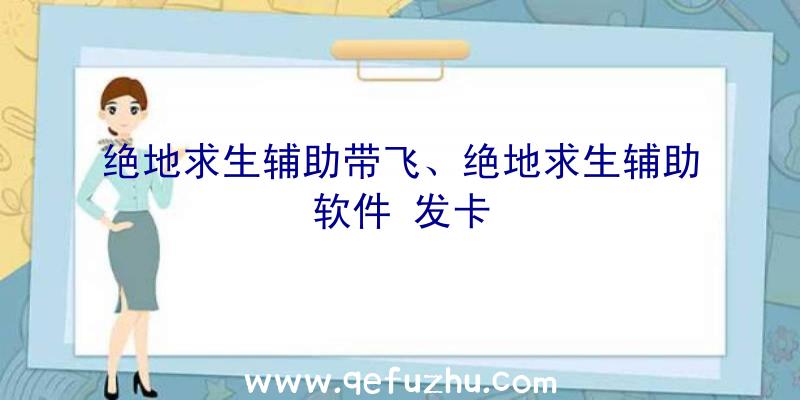 绝地求生辅助带飞、绝地求生辅助软件