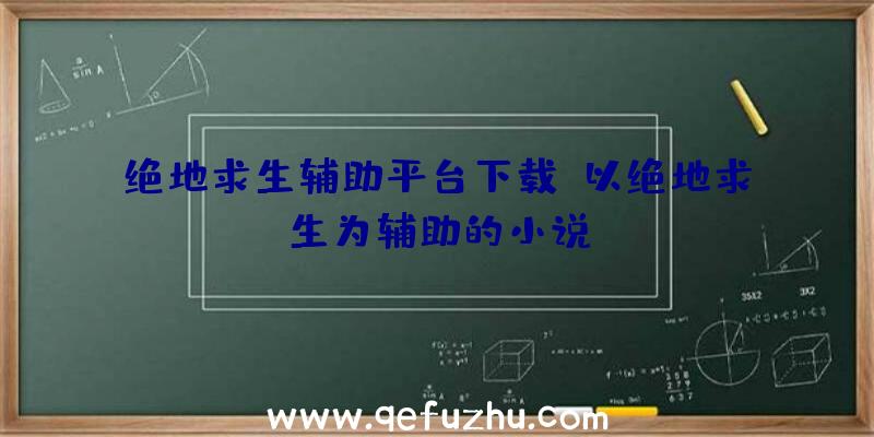 绝地求生辅助平台下载、以绝地求生为辅助的小说