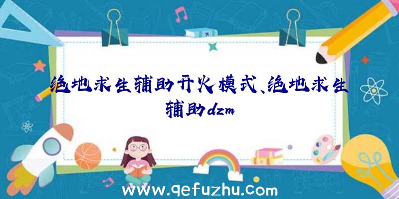 绝地求生辅助开火模式、绝地求生辅助dzm