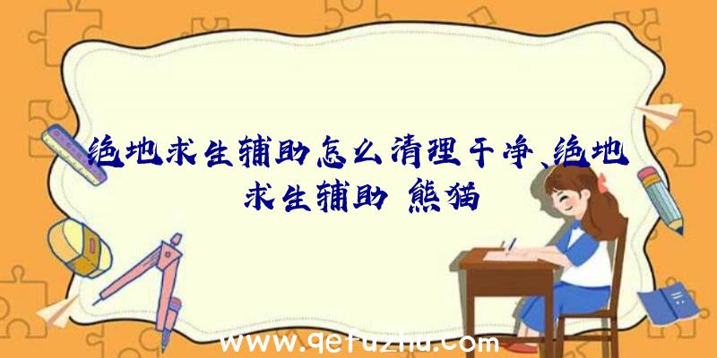 绝地求生辅助怎么清理干净、绝地求生辅助