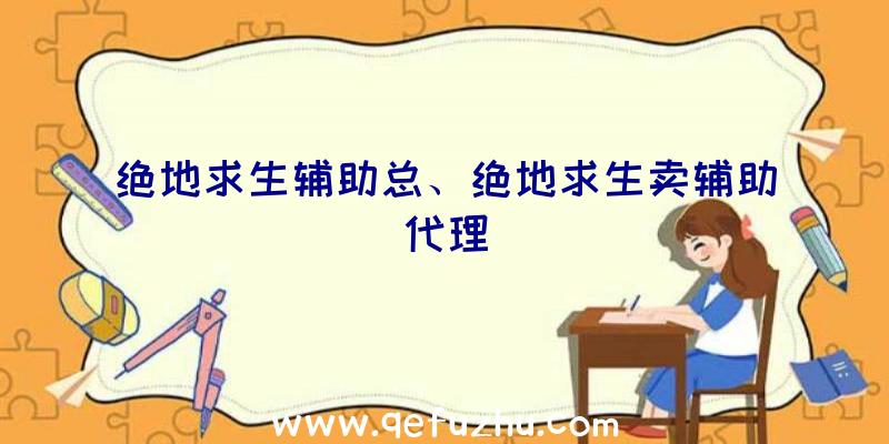 绝地求生辅助总、绝地求生卖辅助代理